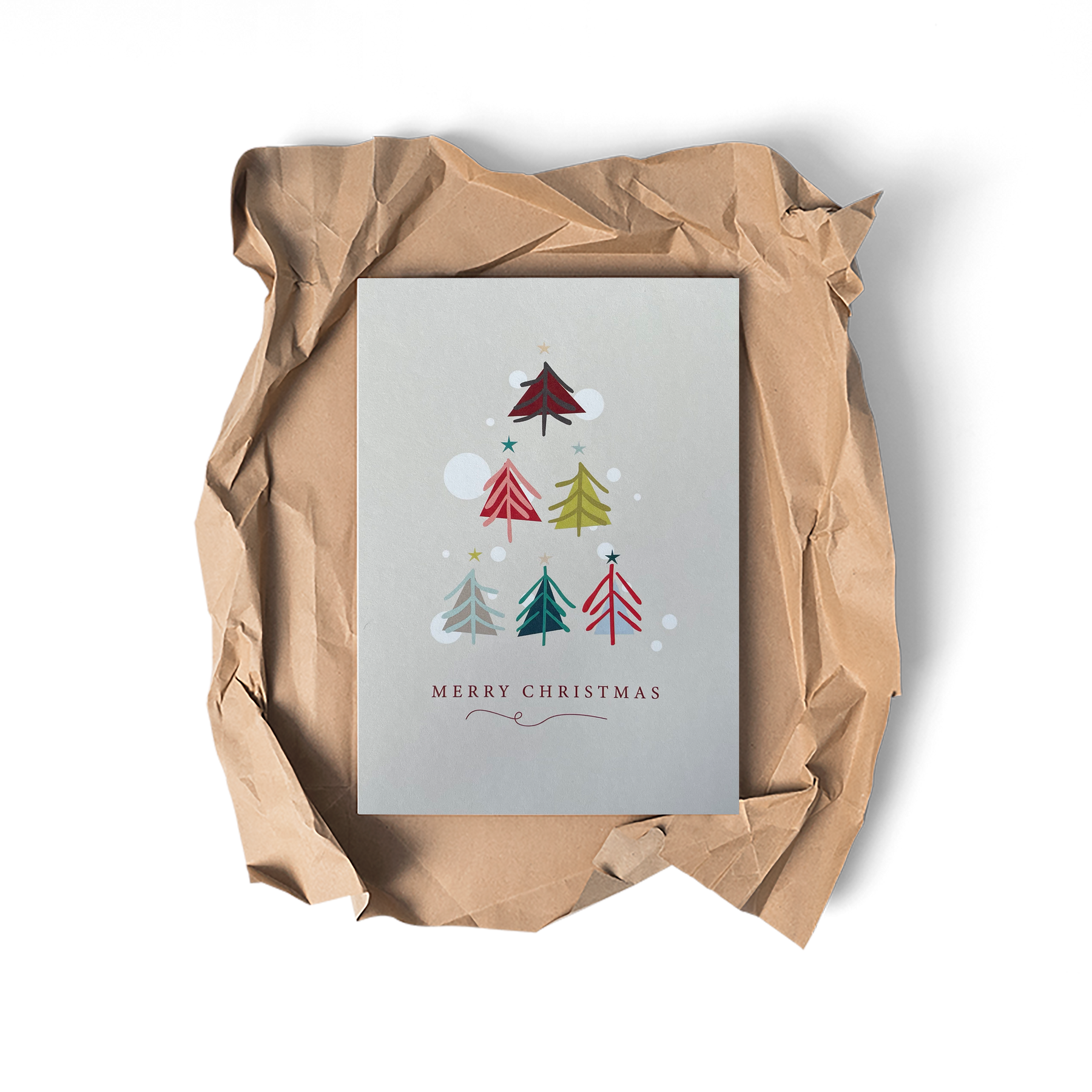 Merry Christmas Tree - Glückwunschkarte
