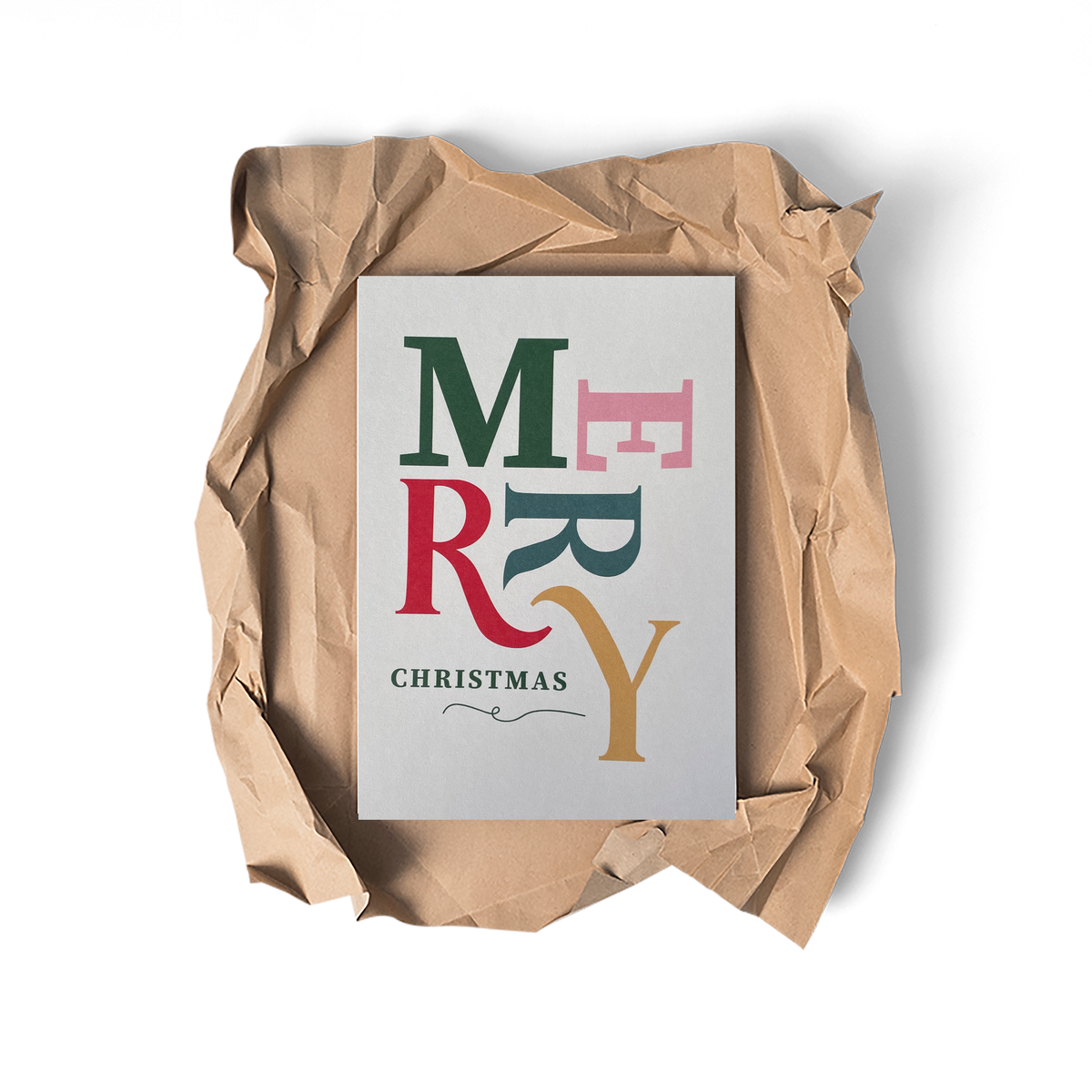 Merry Christmas - Glückwunschkarte