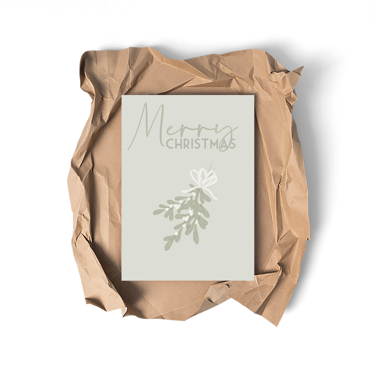 Christmas Mistletoe - Kleine Glückwunschkarte
