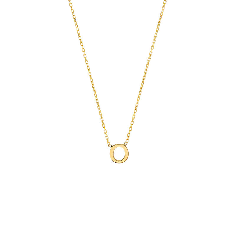YOU – zarte Echtgold-Buchstaben-Halskette