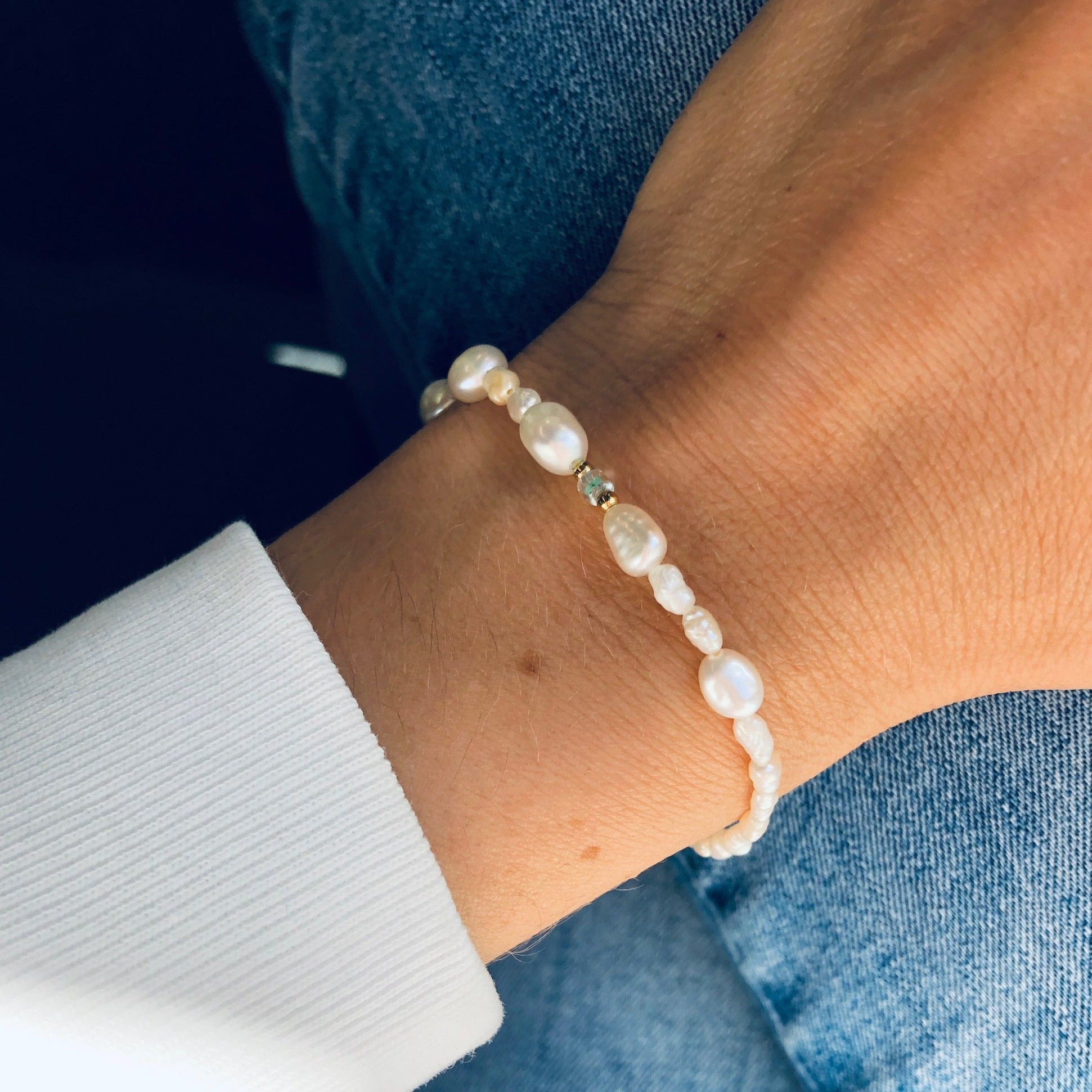 Fee - Reines Süßwasserperlen-Armband
