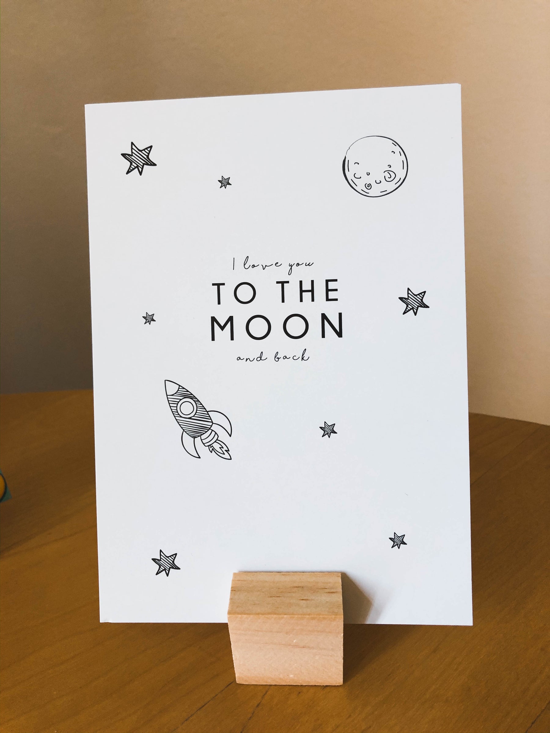 To the Moon - Glückwunschkarte