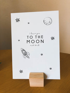 To the Moon - Glückwunschkarte