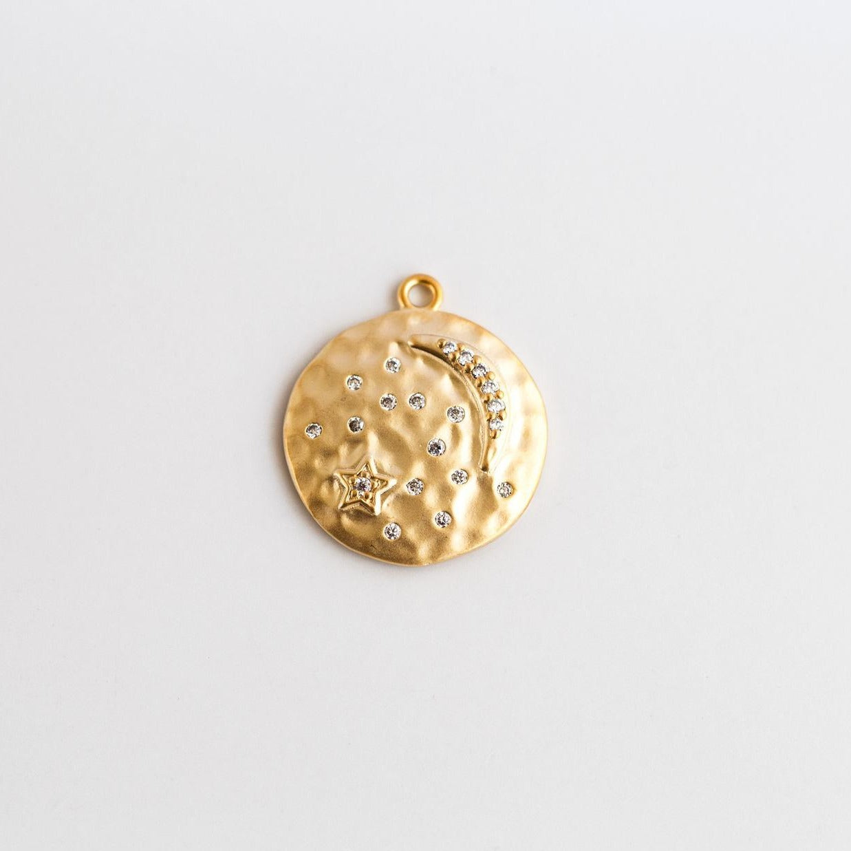 The Universe - lange 24k vergoldete Kette mit Gold filled Anhänger